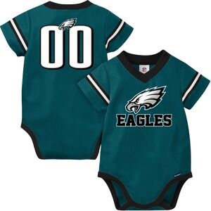 Baby Philadelphia Eagles Short Sleeve Jersey Bodysuit